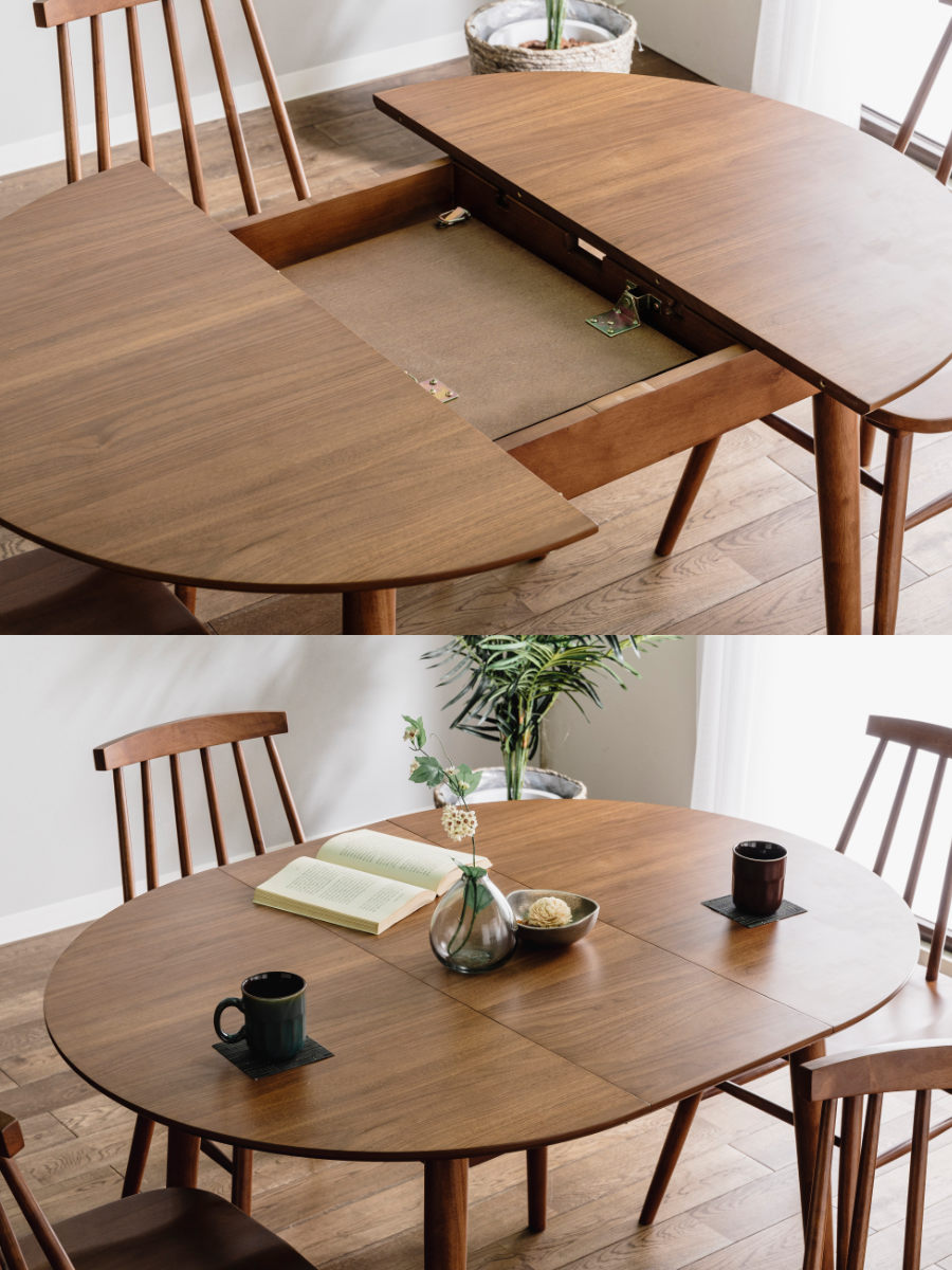 木製天板×スチール脚◾️折りたたみテーブル 丸テーブル コーヒー