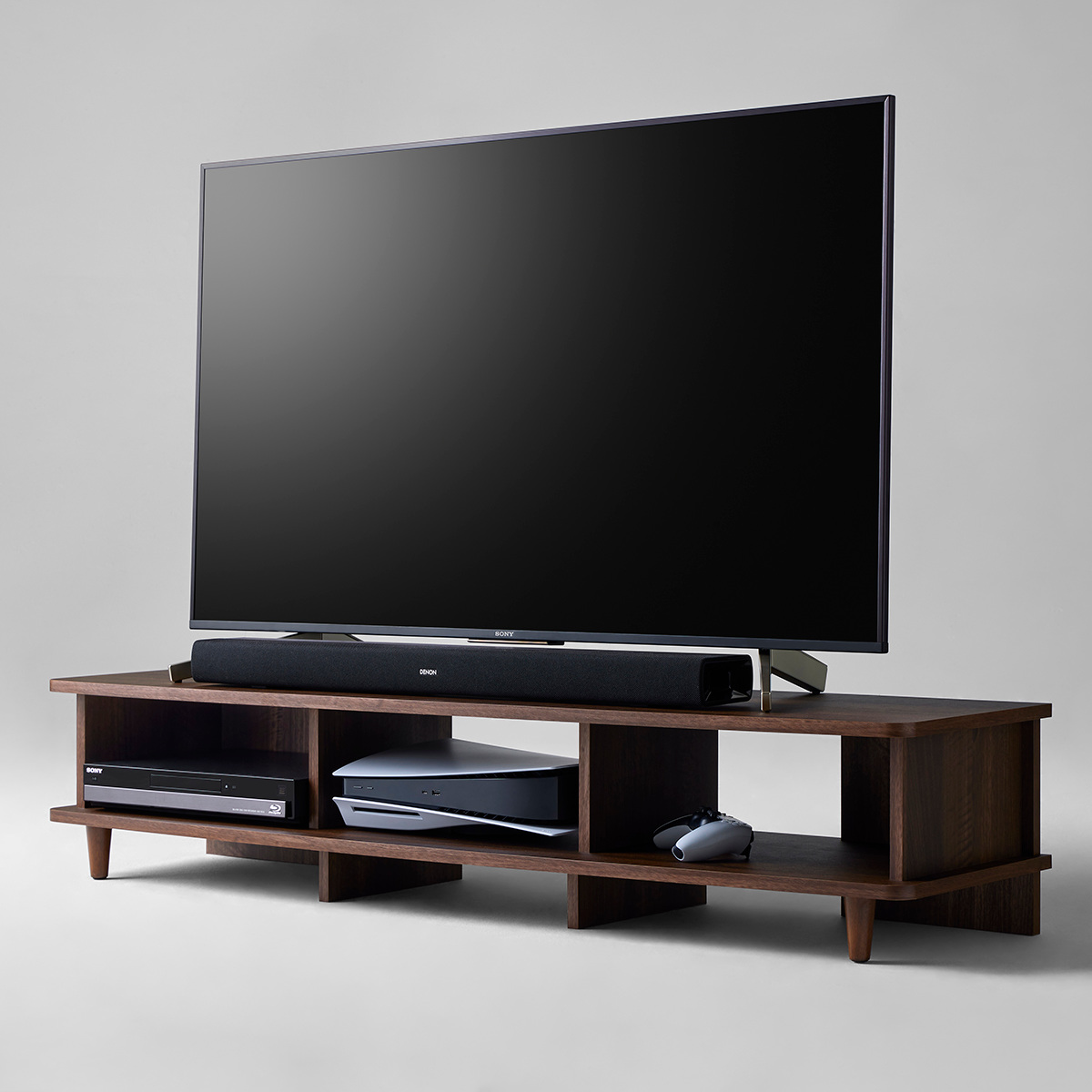 テレビ台 幅150cm 65V型対応 ローボード 北欧風 オープンタイプ