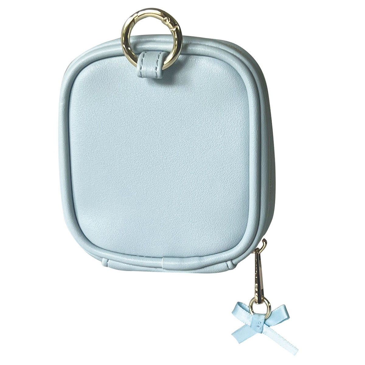 dショッピング |ポーチ リボン カラビナ クリアミニポーチ カラビナ