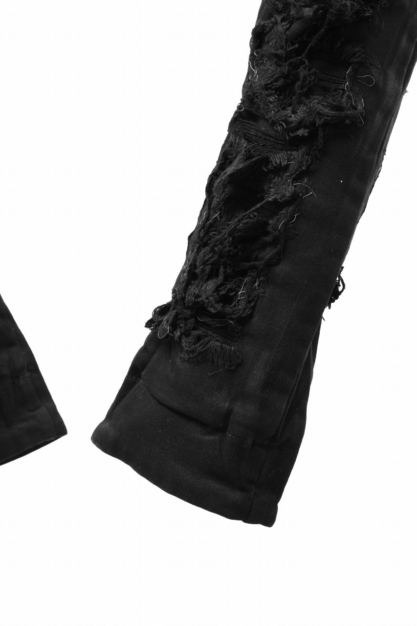 A.F ARTEFACT DAMAGE SAROUEL SKINNY PANTS / COATING STRETCH DENIM