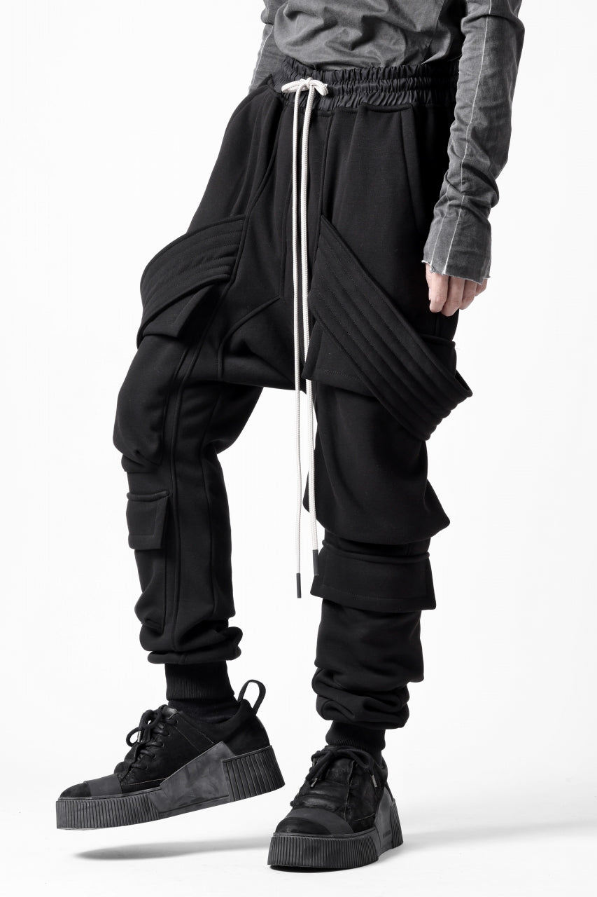A.F ARTEFACT BOMBER HEAT BELTED SARROUEL CARGO PANTS (BLACK)の商品