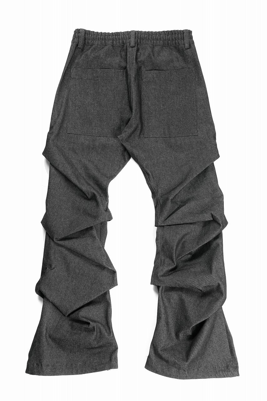 A.F ARTEFACT TUCK SLIM BAGGY PANTS / RAW DENIM (BLACK)の商品ページ