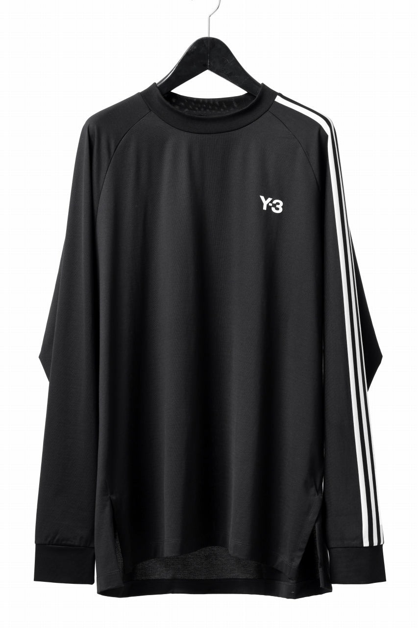 Y-3 Yohji Yamamoto THREE STRIPES LONG SLEEVE TOP (BLACK)の商品