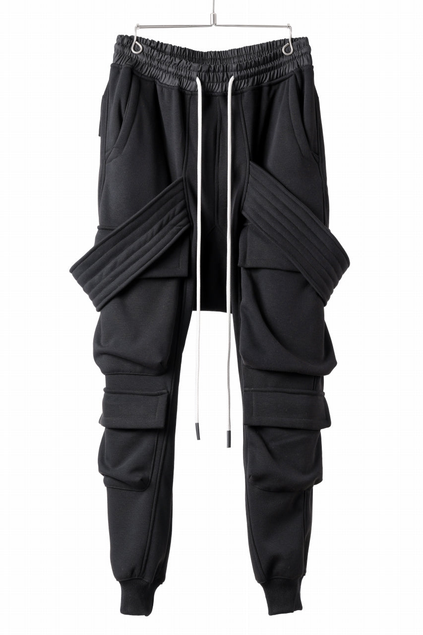 A.F ARTEFACT BOMBER HEAT BELTED SARROUEL CARGO PANTS (BLACK)の商品