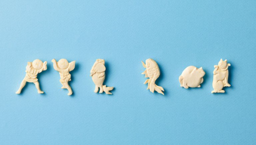 山形仏壇の女性彫刻師による『和樂』コラボの「浮世絵ブローチ