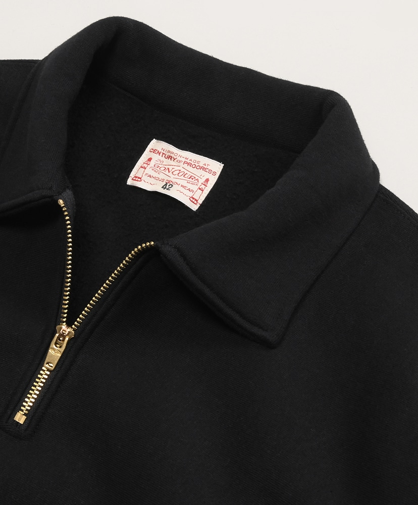 Half Zip Sweatshirt(38(MEN) Black/ブラック): BONCOURA