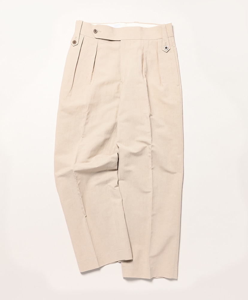 British Army Chinos - Linen×Cotton High Count Poplin(46(MEN) Black