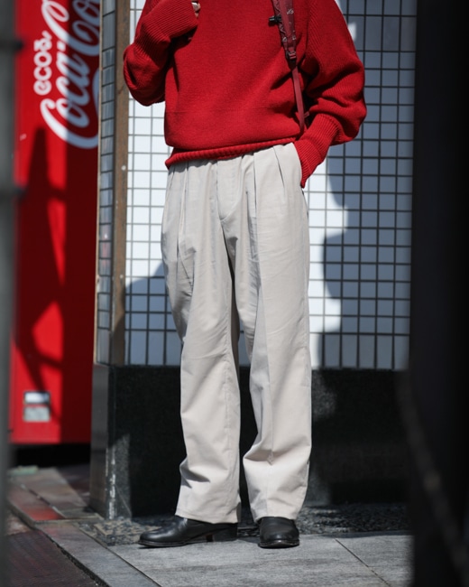 NEAT PONTOGLIO Corduroy NEAT Chino [Sand Beige]