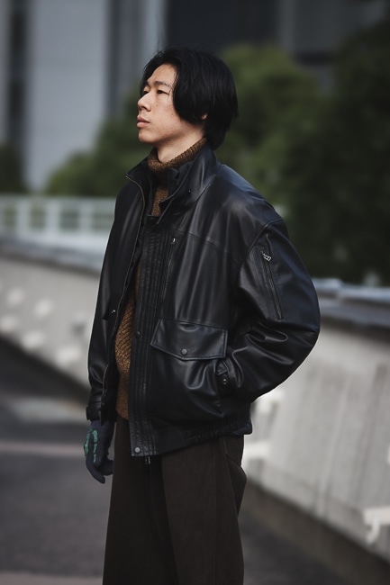 CCU シーシーユー morgan bomber JKT レザー CCU [“MORGAN” Bomber Jacket]