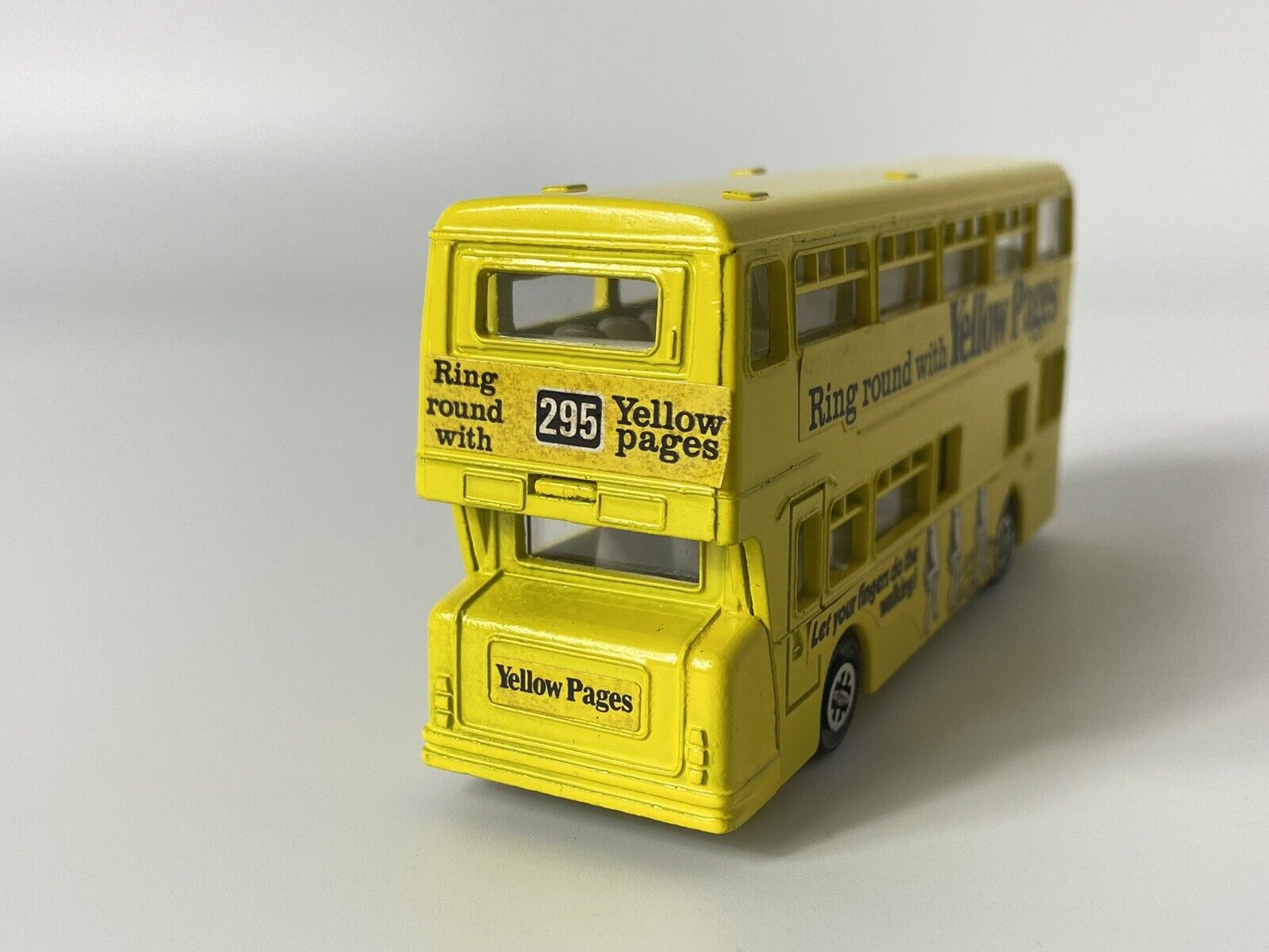 DINKY 295 ATLANTEAN BUS - YELLOW PAGES BUS WITH BUBBLE PACK