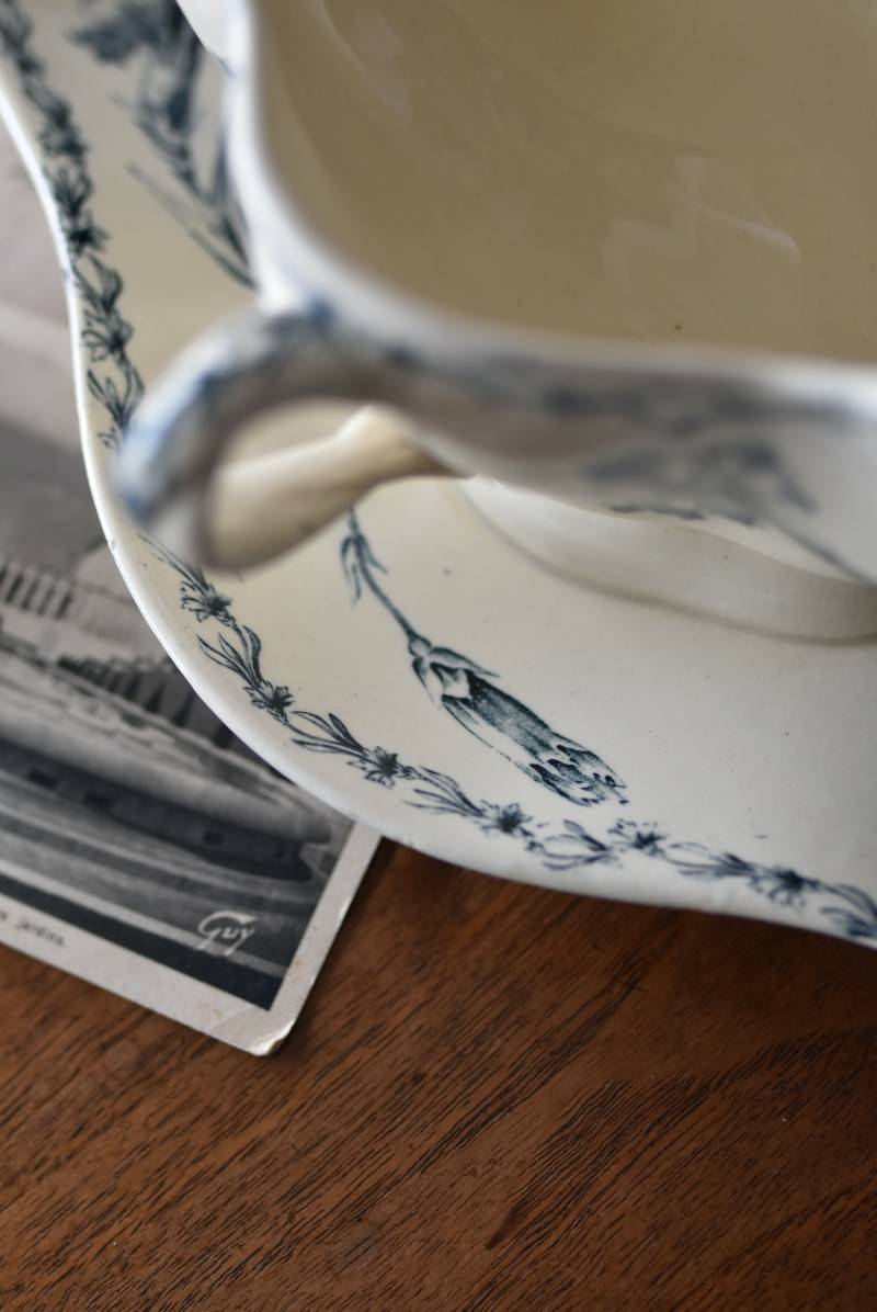 フランスアンティーク食器 ソーシエール.Luneville リュネヴィル