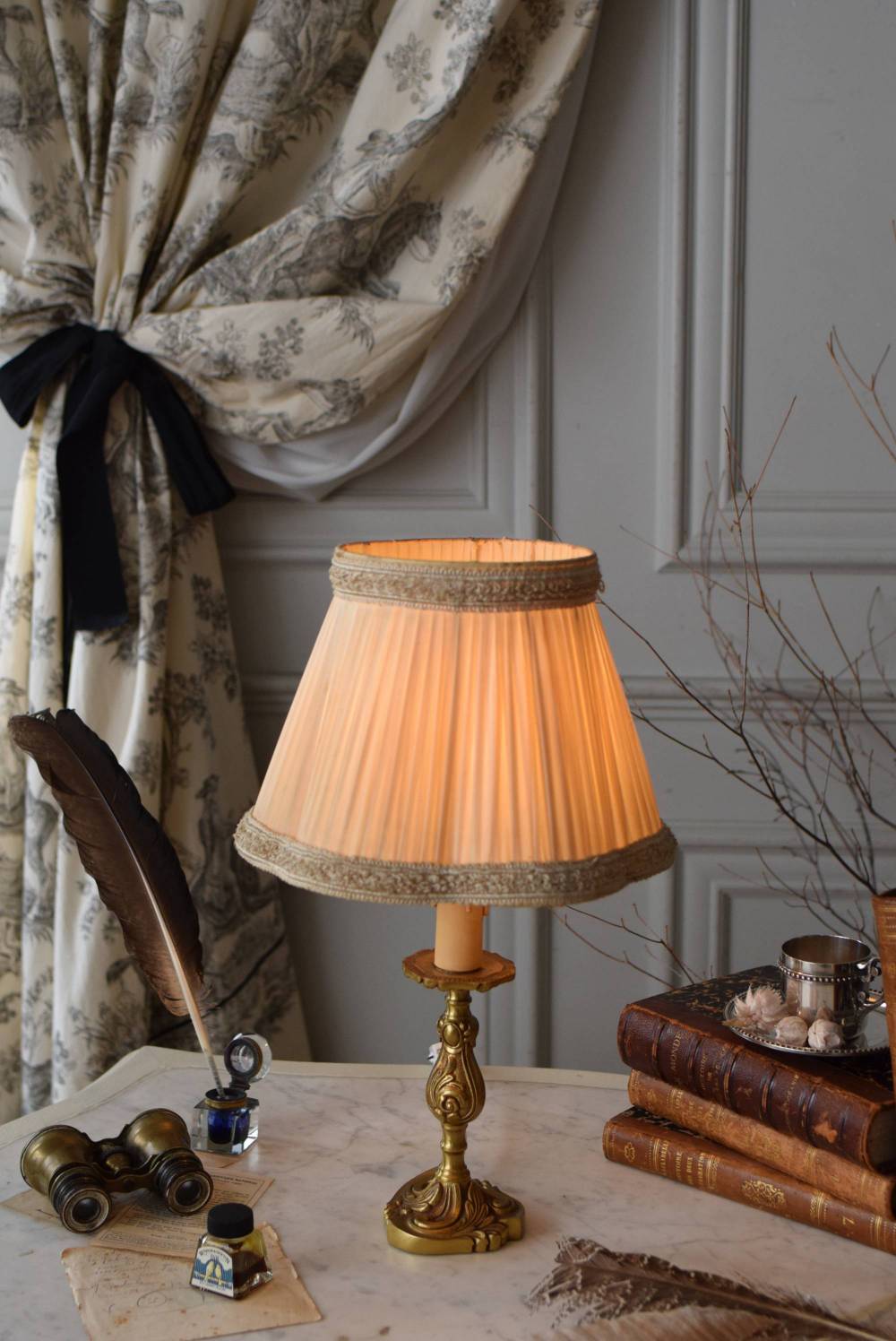フランスアンティーク ランプシェード フランスアンティーク 卓上