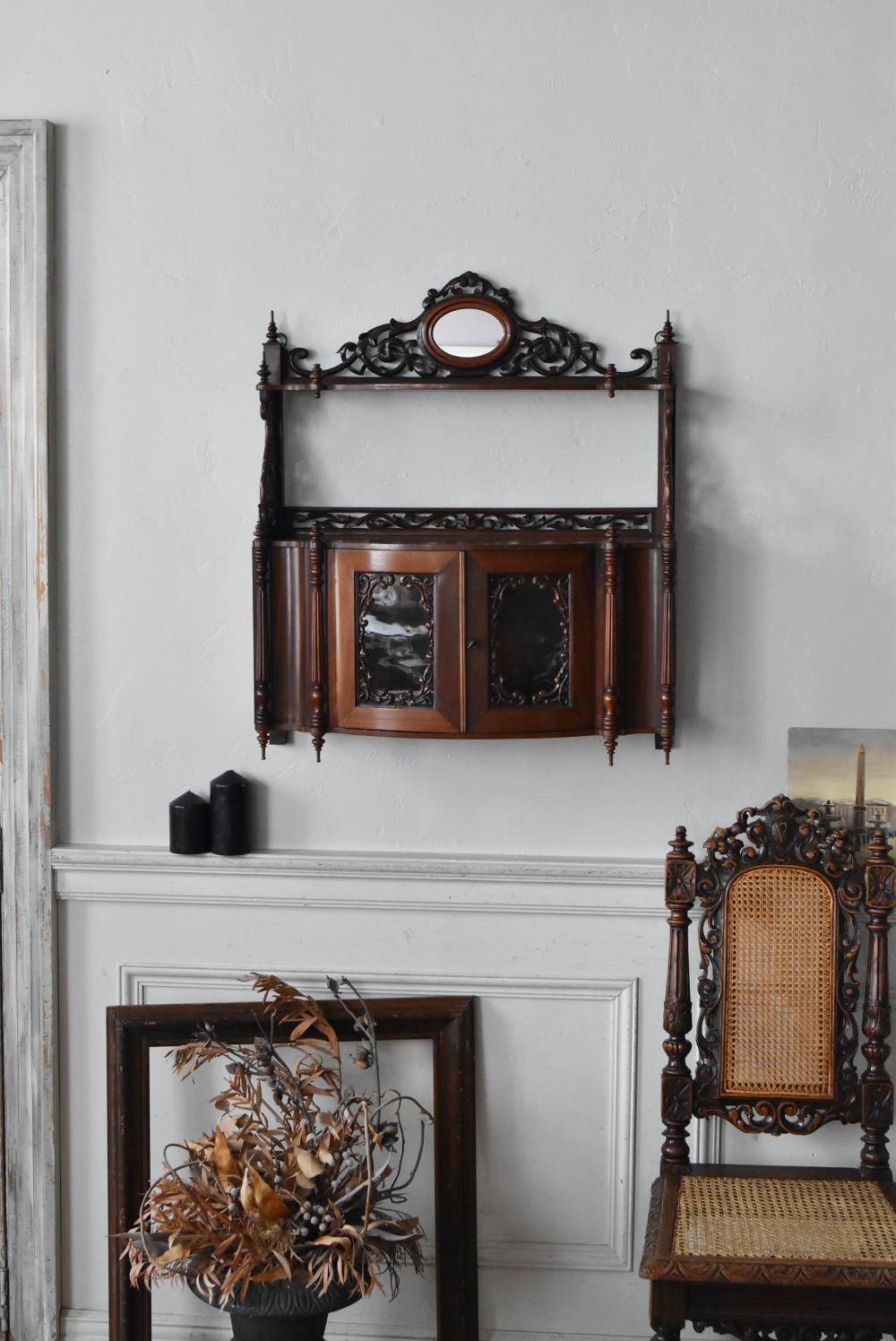 フランスアンティーク家具 ウォールキャビネット.11 ナポレオン3世時代