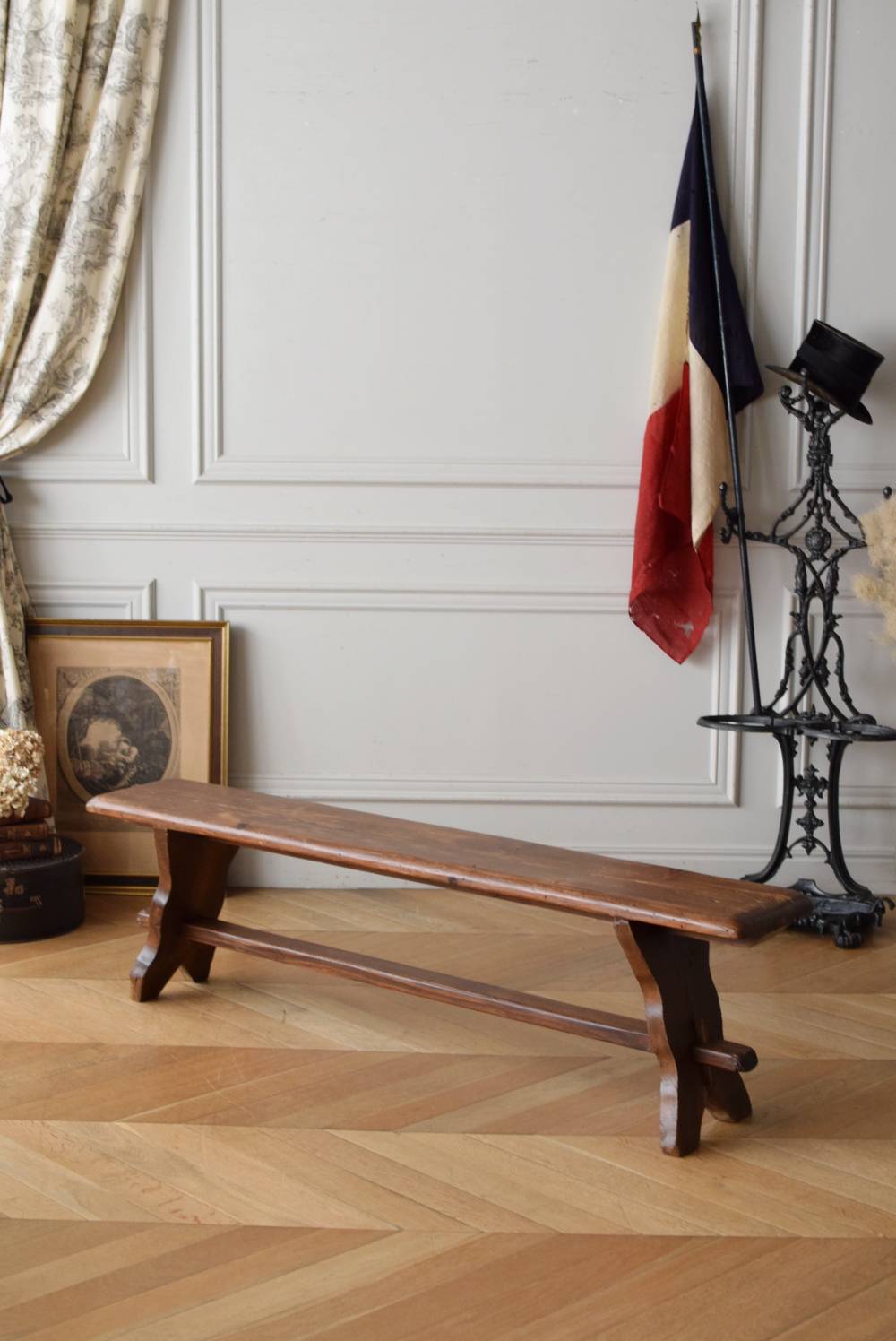 フランスアンティーク家具 アンティークベンチ.11 ディスプレイ