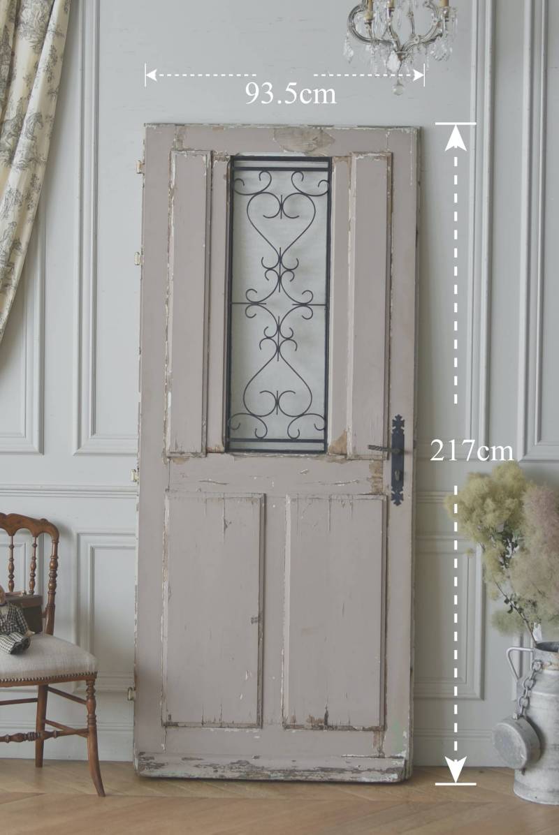 フランスアンティーク建具 アンティークアイアンドア.21 フレンチシャビー