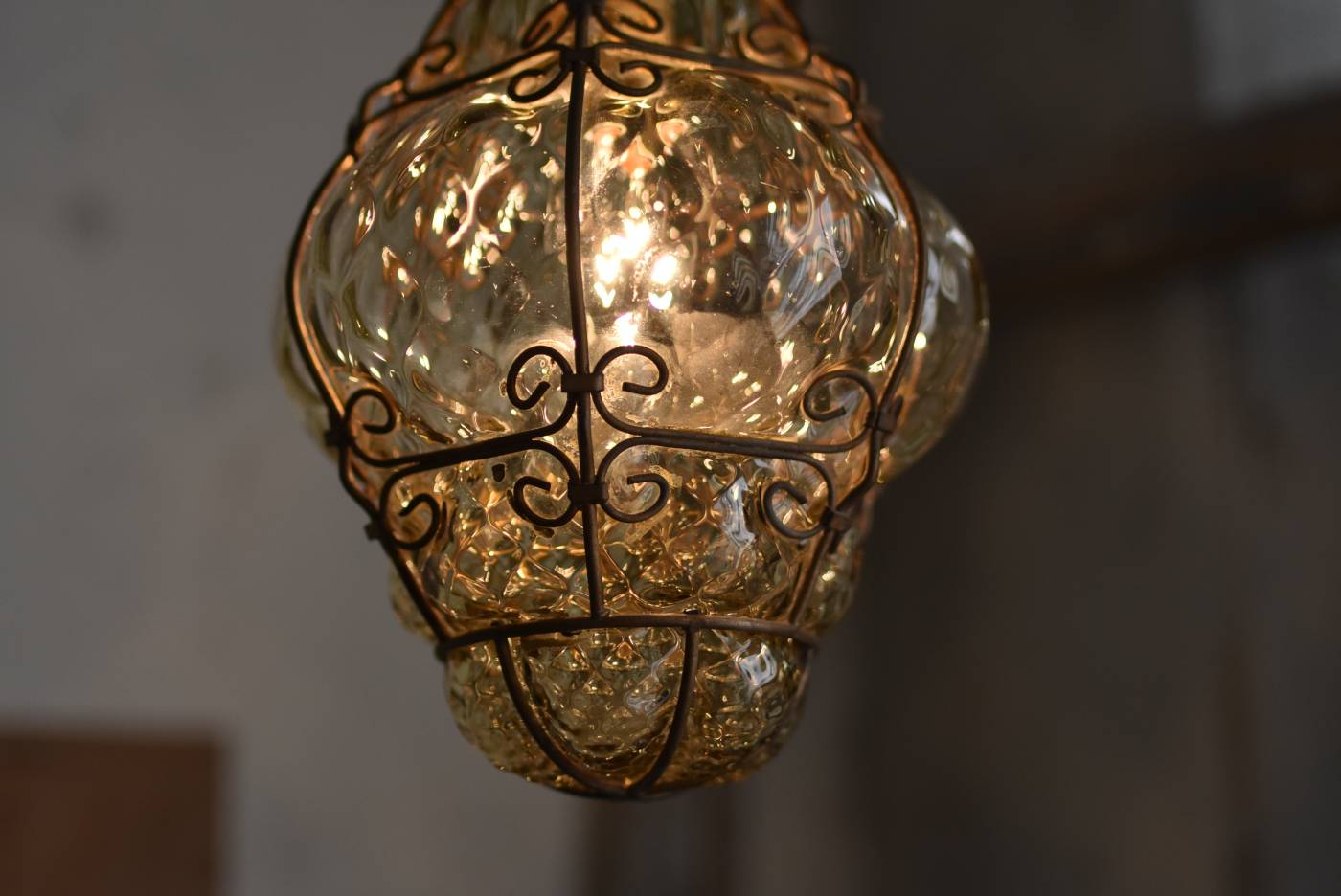 じゅん）独60年代 Doria ムラーノ・気泡ガラス ヴィンテージ・ランプ