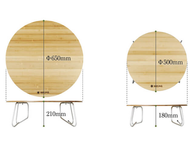 SnowPeak【ワンアクションちゃぶ台竹】お座敷スタイル＆自宅使いに