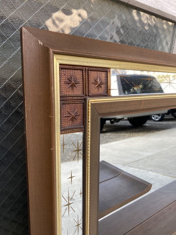 1950'S TURNER wall accessory シャドーBOX 大型 ミラー 陳列棚 壁掛け