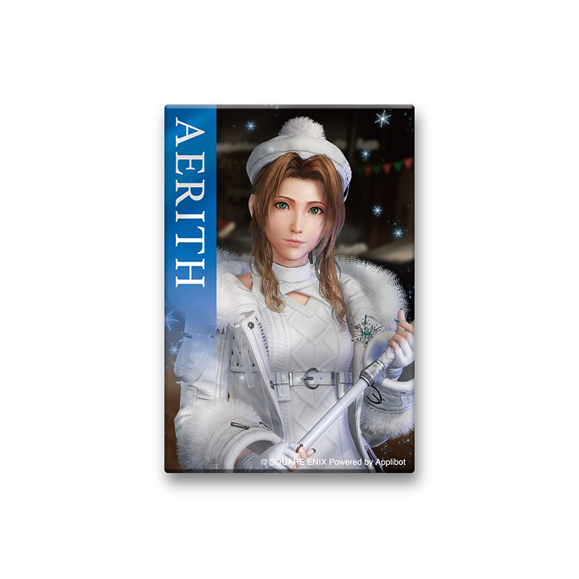 FF7ECエバクラくじクラウド、セフィロス、ザックス缶バッジ＆キーホルダー