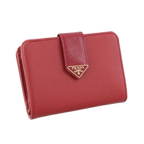 プラダ 二つ折り財布 レディース サフィアーノ トライアングルロゴ