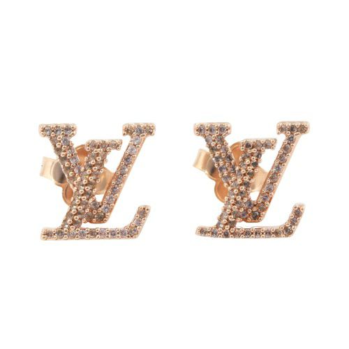 モノグラムデザイン♪】LouisVuitton☆ピアスレディ LV (Louis Vuitton