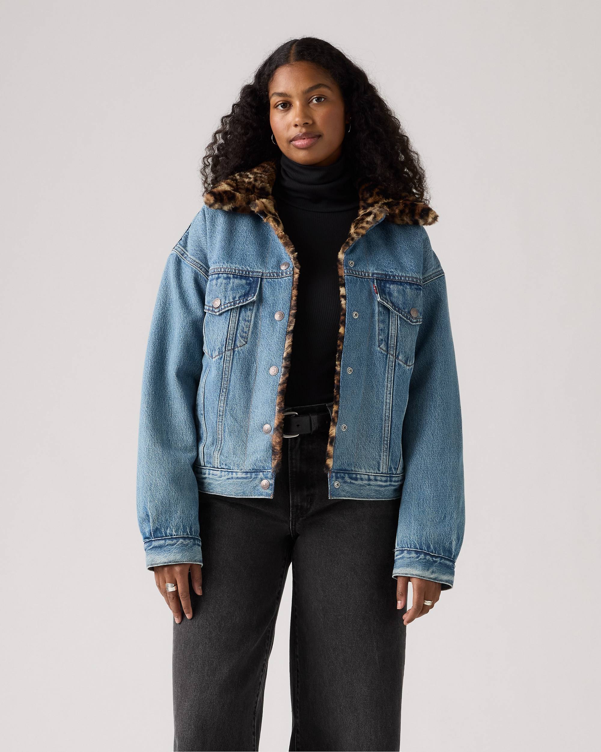 90s Fur Trucker Jacket - Medium Wash | Levi's® CA