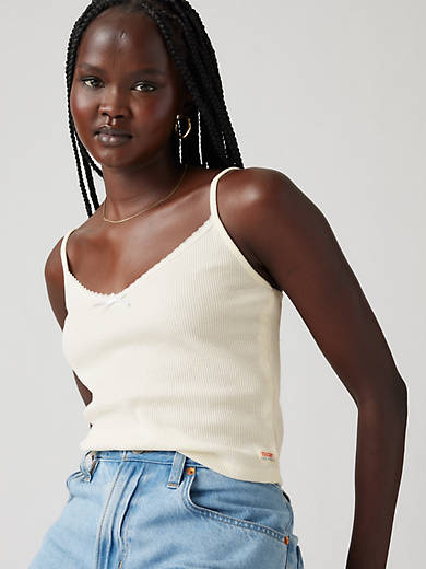 Dry Goods Waffle Tank Top - White | Levi's® US