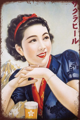 非売品 パイロットレトロポスター画缶 非売品 パイロットレトロ