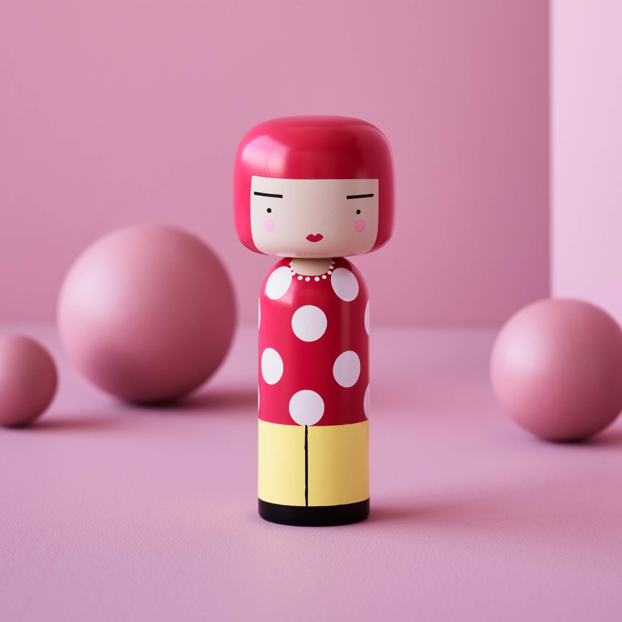 LUCIE KAAS/ルーシーコース/Kokeshi doll/草間彌生