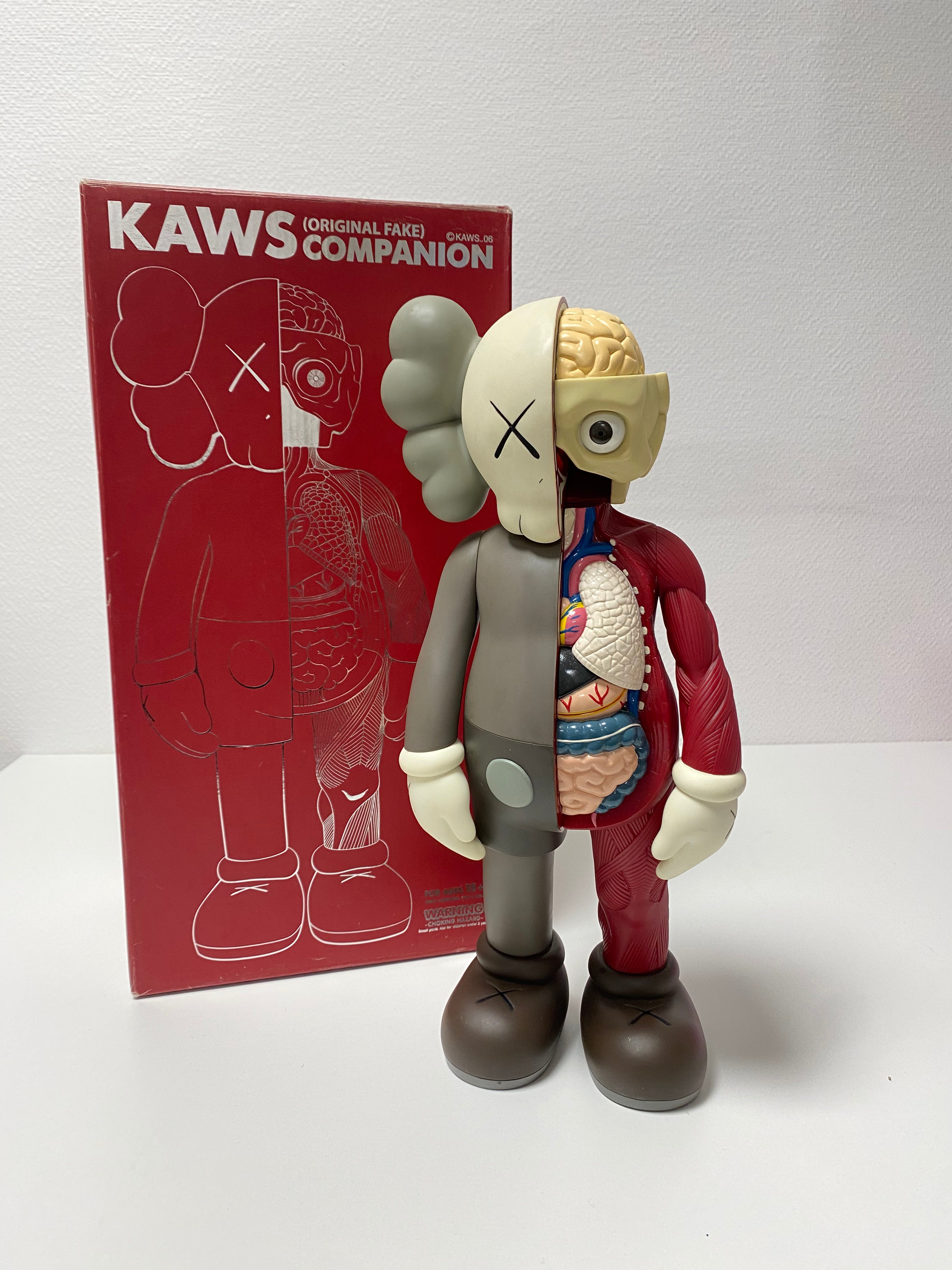 KAWS – Dissected Companion Brown (2006) | Painted Vinyl Sculpture
