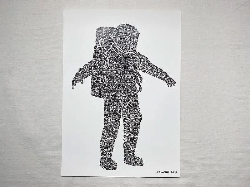 Mr Doodle – Astrodoodle (2017) | Limited Edition Screenprint