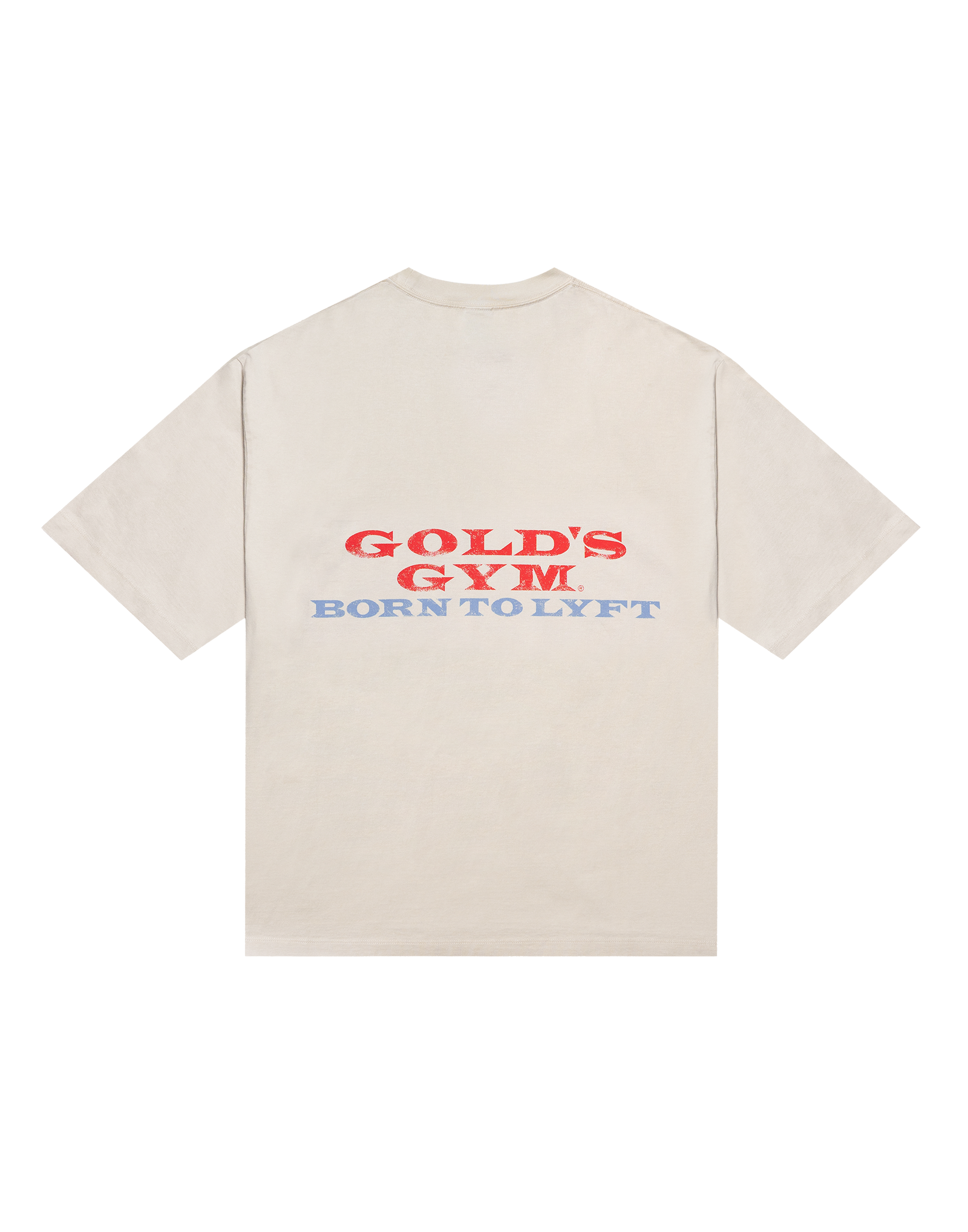 LÝFT × GOLD'S Gym Vintage Logo Big T-Shirt