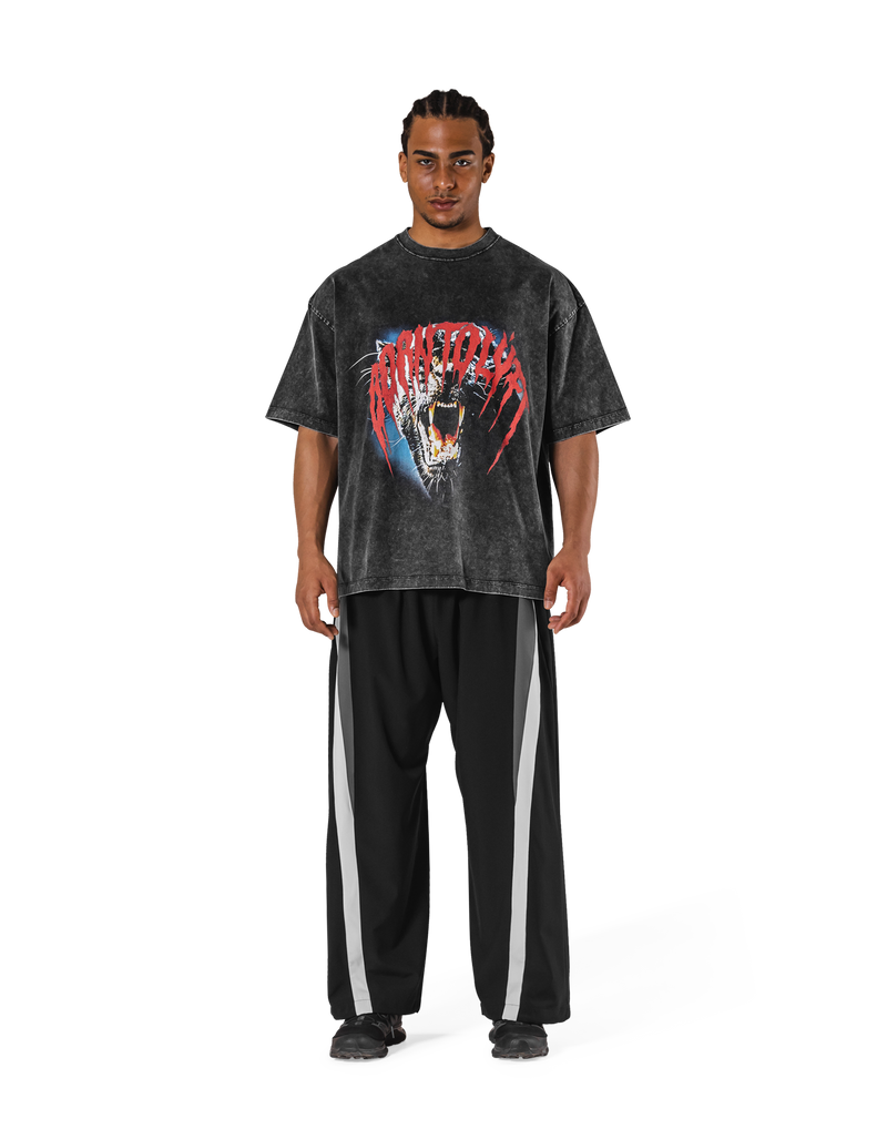 Panther Graphic Vintage Big T-Shirt - Black – LÝFT