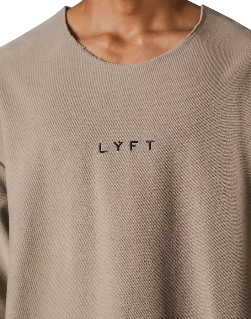 Knit Like Loose Sweat T-Shirt - Beige – LÝFT