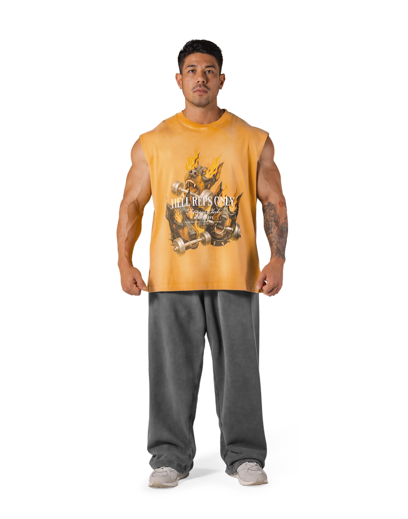 トップス LYFT TRIPLE DOG GRAPHIC VINTAGE TANKTOP Triple Dog