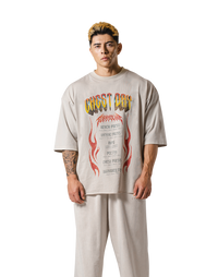 Chest Day Vintage Extra Big T-Shirt - Ivory – LÝFT
