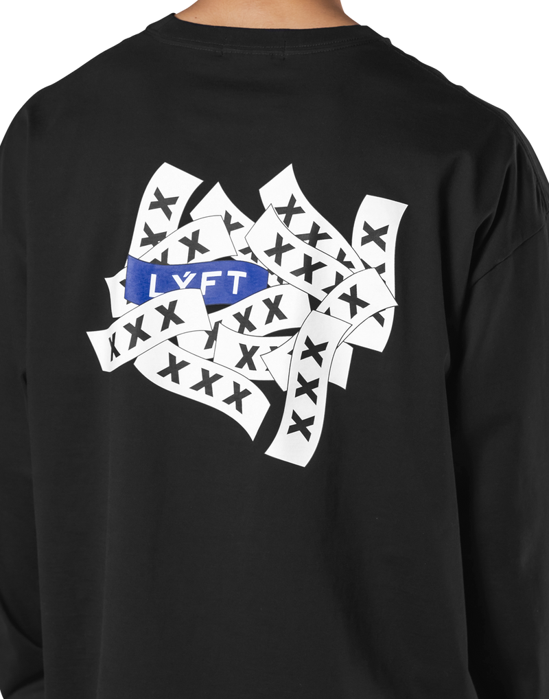 LÝFT × XXX Limited Big Long T-Shirts - Black