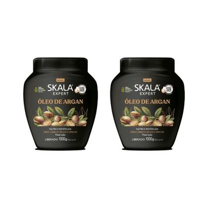 Creme Skala 1Kg Oleo De Argan-Kit C/2Un - Máscara Capilar