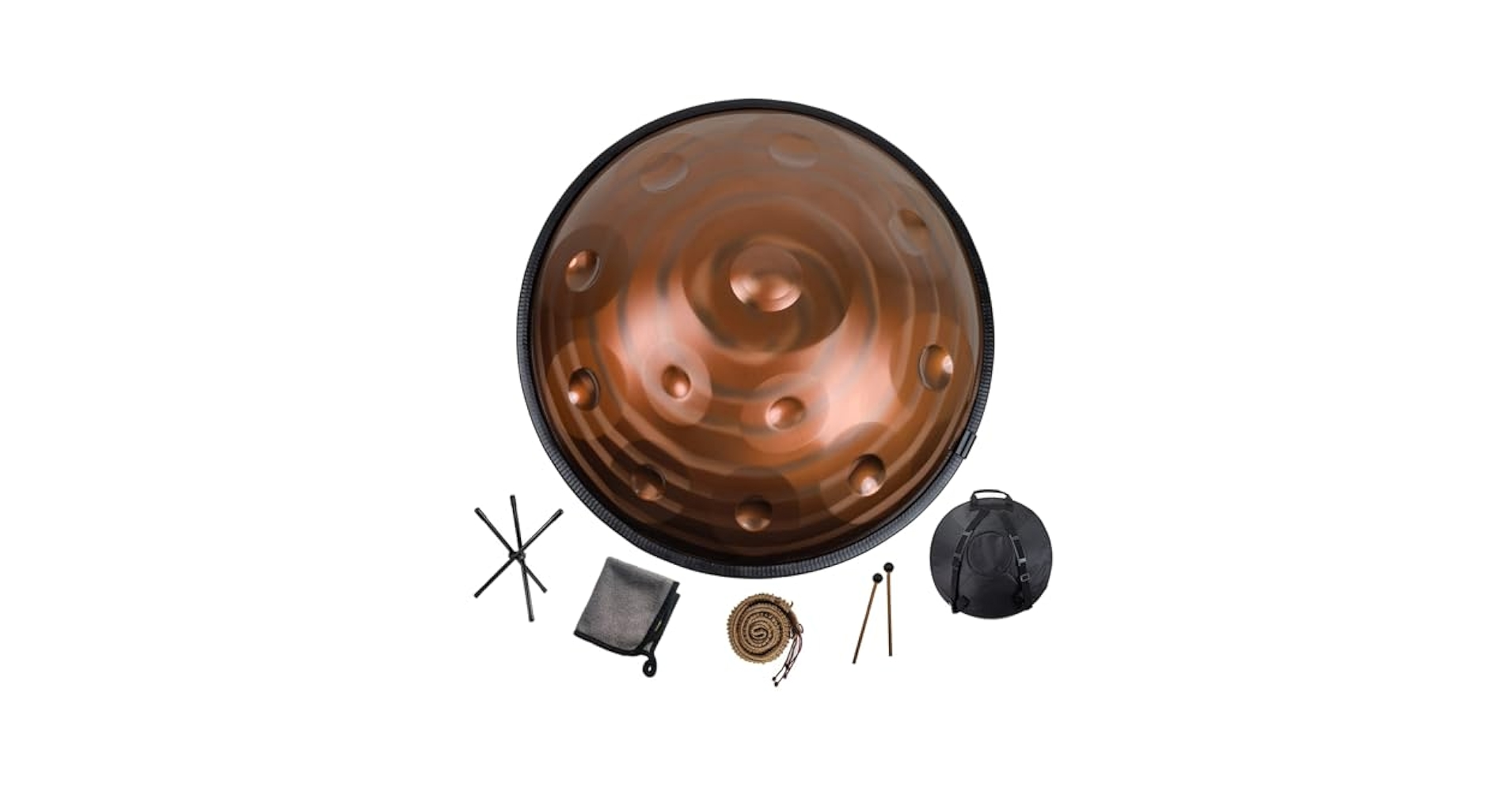 ハンドパン Dマイナー 10音 432Hz 付属品付き Amazon.com: Handpan