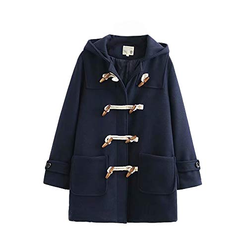 キッズ バーバリー110 紺色ダッフルコート 男女兼用 真冬のお受験に 通