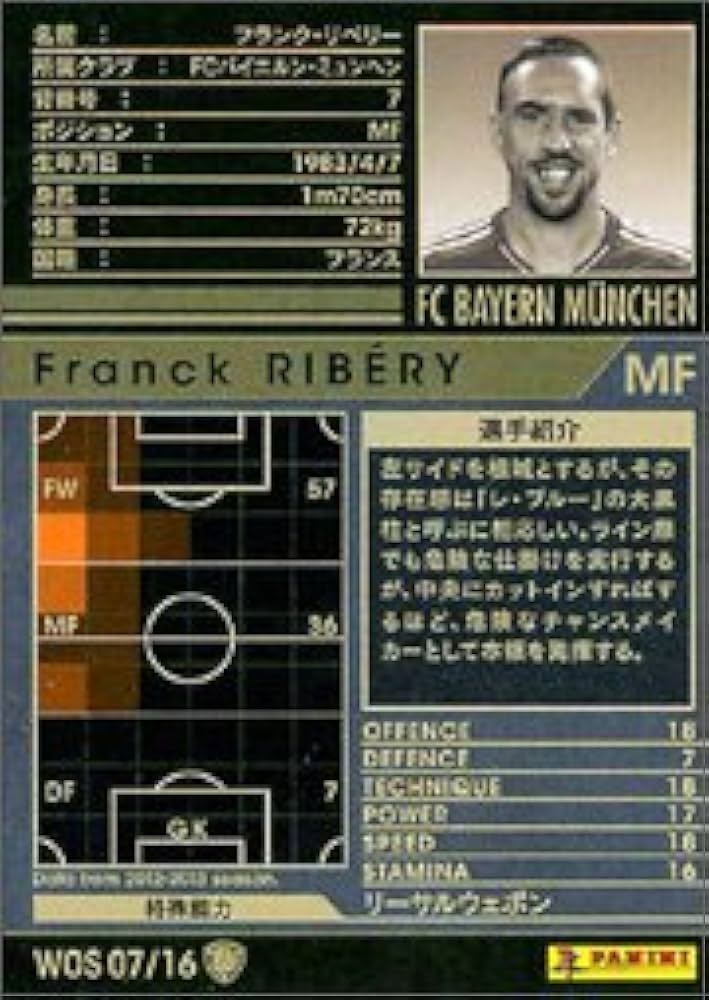 Amazon.co.jp: WCCF/12-13 2.0ver/WOS07/フランク・リベリー