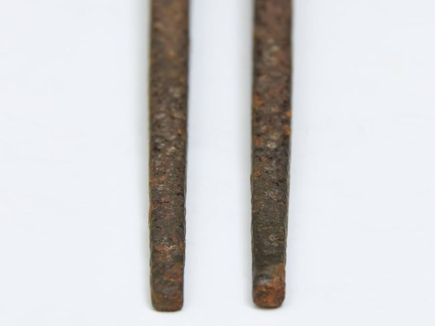 Amazon | 姫路臣明珍 百翁宗之作 鉄製釘形火箸 明珍火箸 風炉用 茶道具