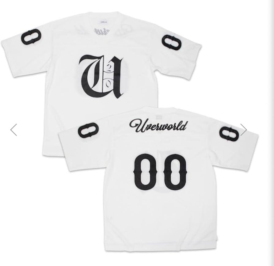 Amazon.co.jp: UVERworld グッズ ゲームシャツ 白 信人プロデュース 6