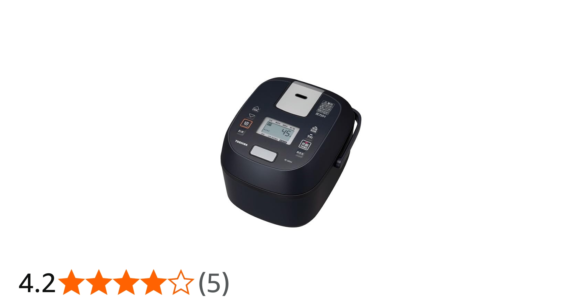 Amazon.co.jp: 東芝 ブラック 炎匠炊き [圧力IH炊飯器 (3.5合炊き)] RC