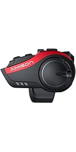 Amazon.co.jp: Amison バイクインカム 最大10人同時通話 最大通話距離