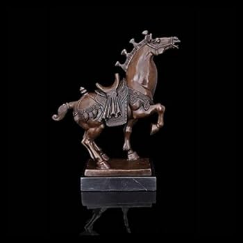 金属工芸 銅製 中国軍馬 彫像 彫刻 インテリア置物 金属工芸 銅製 中国
