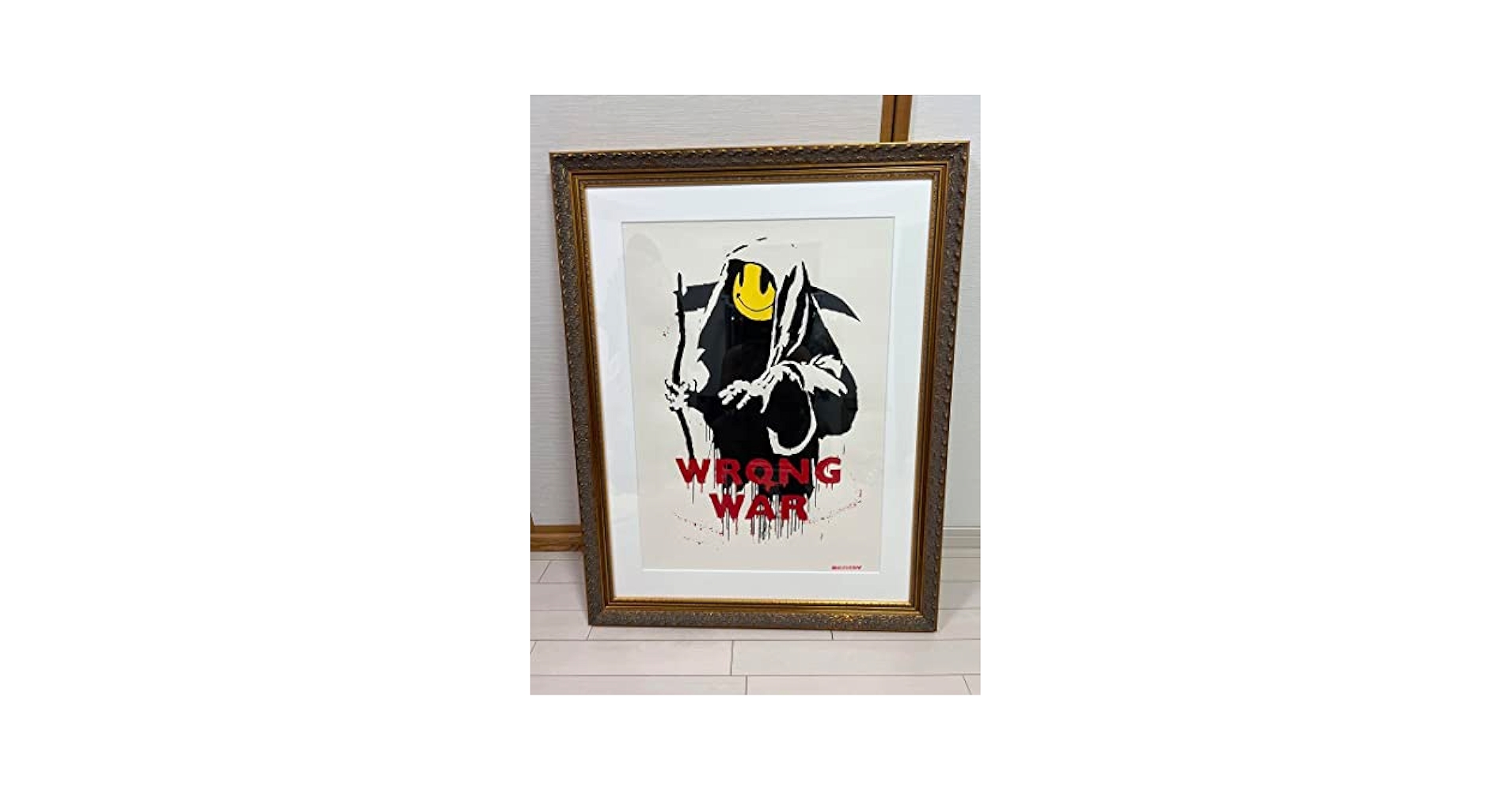 WCP】バンクシー WRONG WAR シルクスクリーン ○○○/750