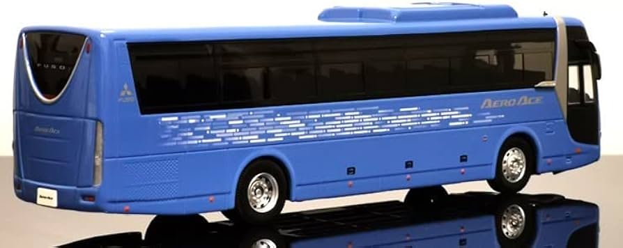 Amazon | 1/43 三菱 ふそう エアロエース バス ブルー | ミニカー