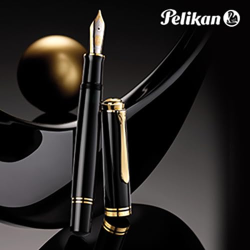 Amazon | Pelikan ペリカン 万年筆 F 細字 黒 スーベレーン M1000 正規