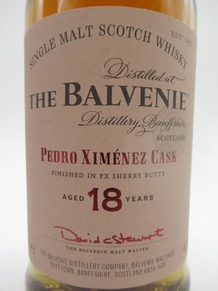 Amazon.co.jp: ザ バルヴェニー (バルベニー) 18年 ペドロヒメネス